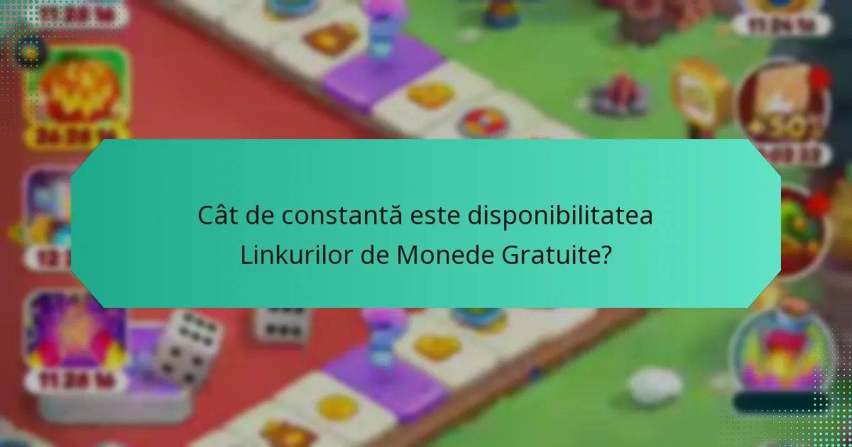 Cât de constantă este disponibilitatea Linkurilor de Monede Gratuite?