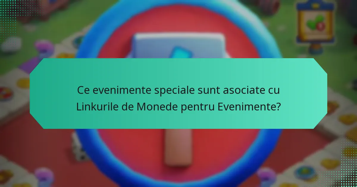 Ce evenimente speciale sunt asociate cu Linkurile de Monede pentru Evenimente?