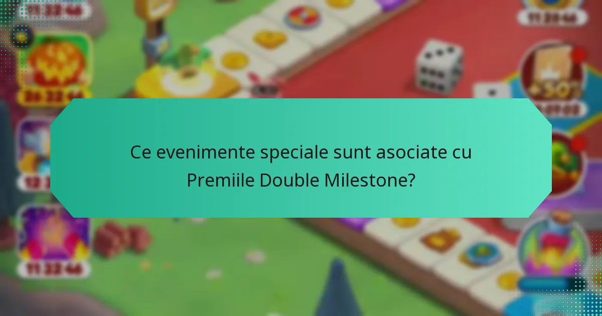 Ce evenimente speciale sunt asociate cu Premiile Double Milestone?