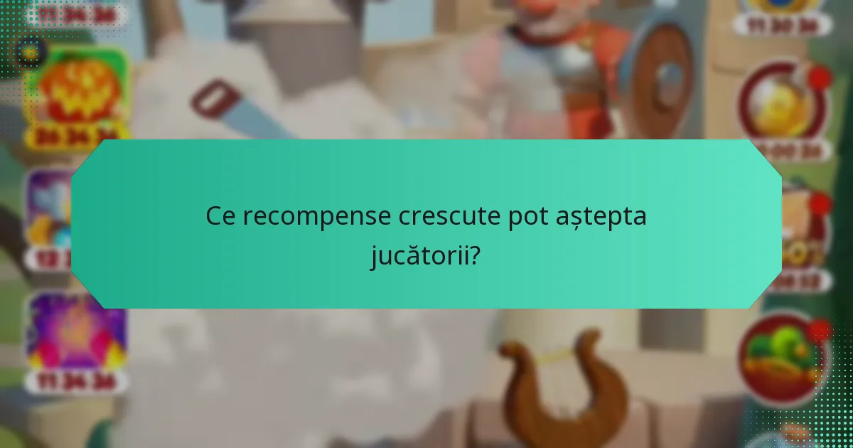 Ce recompense crescute pot aștepta jucătorii?