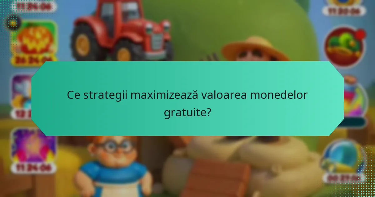 Ce strategii maximizează valoarea monedelor gratuite?