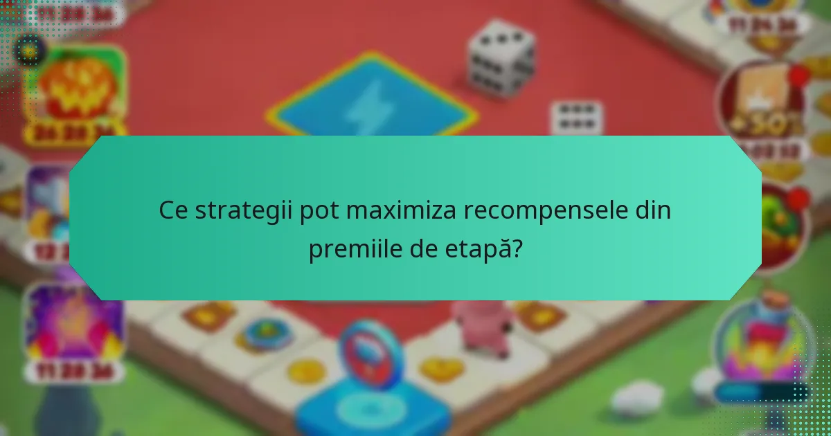 Ce strategii pot maximiza recompensele din premiile de etapă?