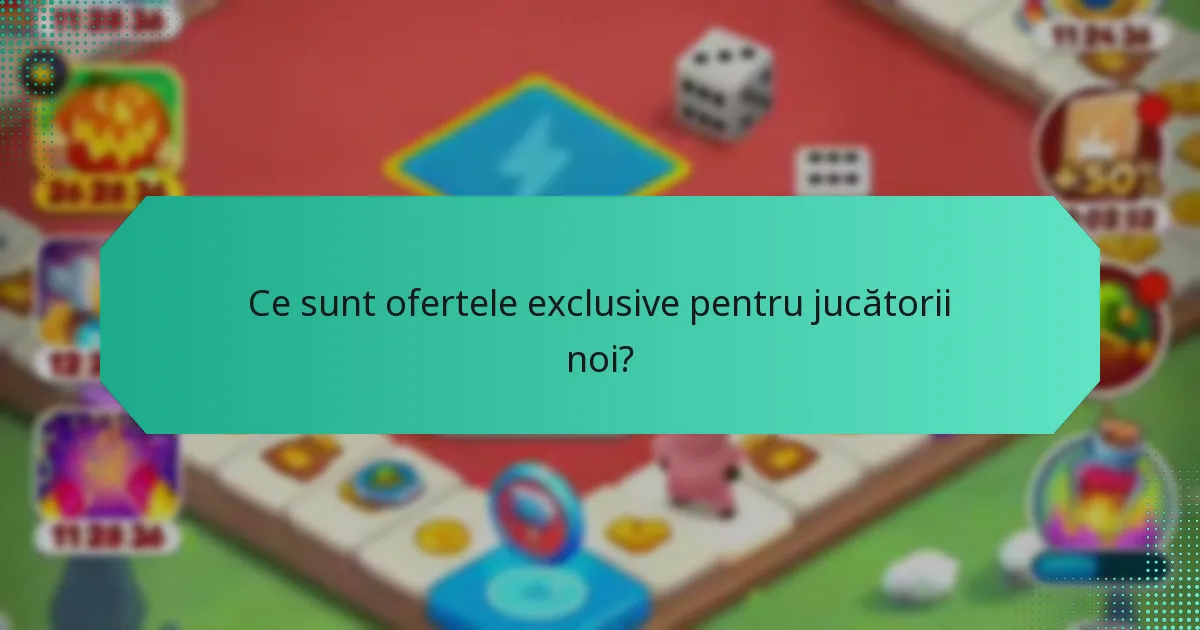 Ce sunt ofertele exclusive pentru jucătorii noi?