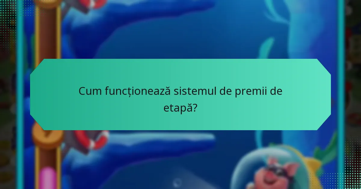 Cum funcționează sistemul de premii de etapă?